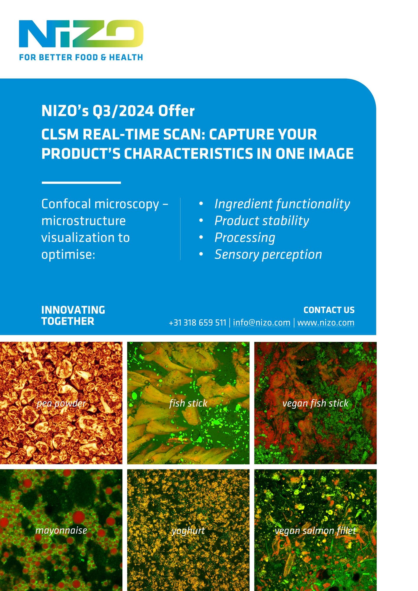 CLSM (Microstructural analysis by confocal microscopy) Real-time Scan: Capture your product’s characteristics in one image