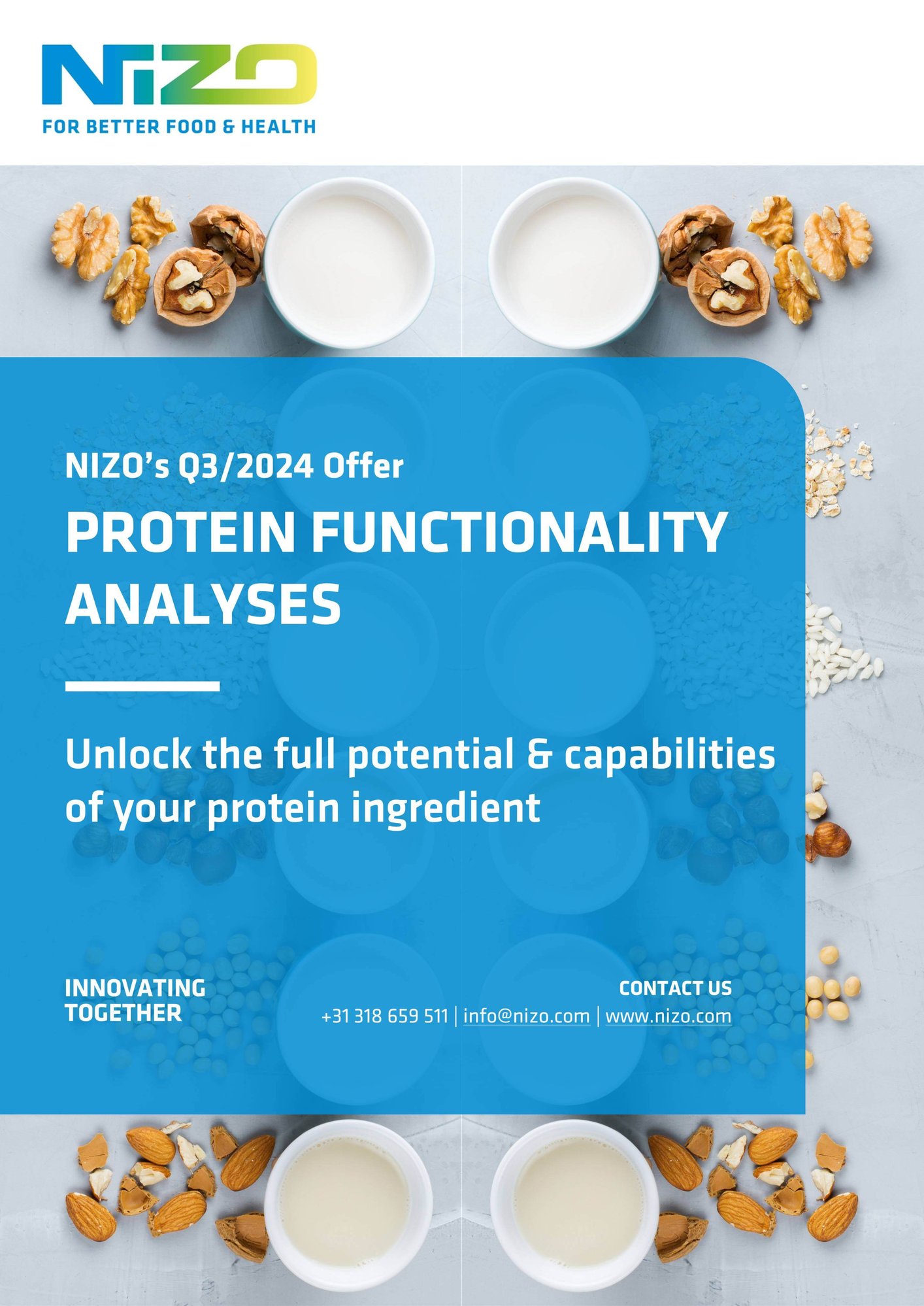 NIZO Protein Functionality Analyses: Unlock the full potential & capabilities of your protein ingredient